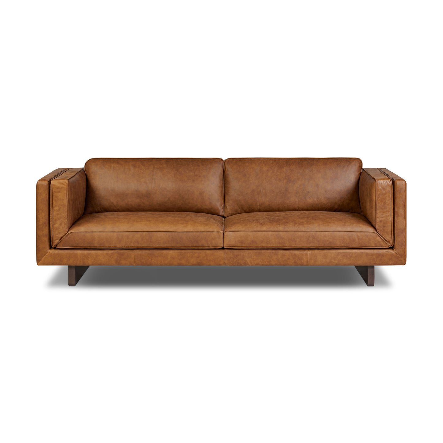 Salo 93" Leather Sofa | Russet Tan