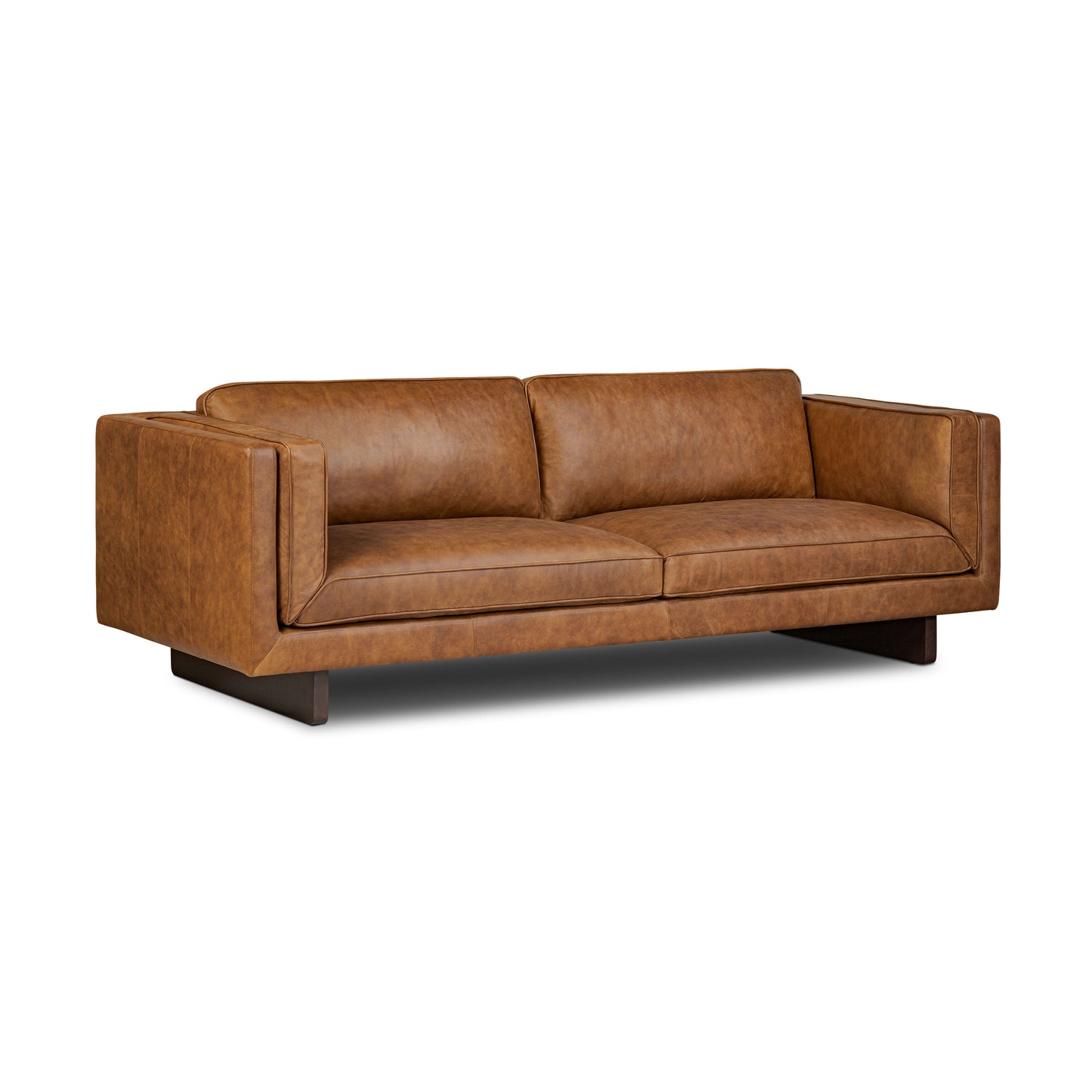 Salo 93" Leather Sofa | Russet Tan
