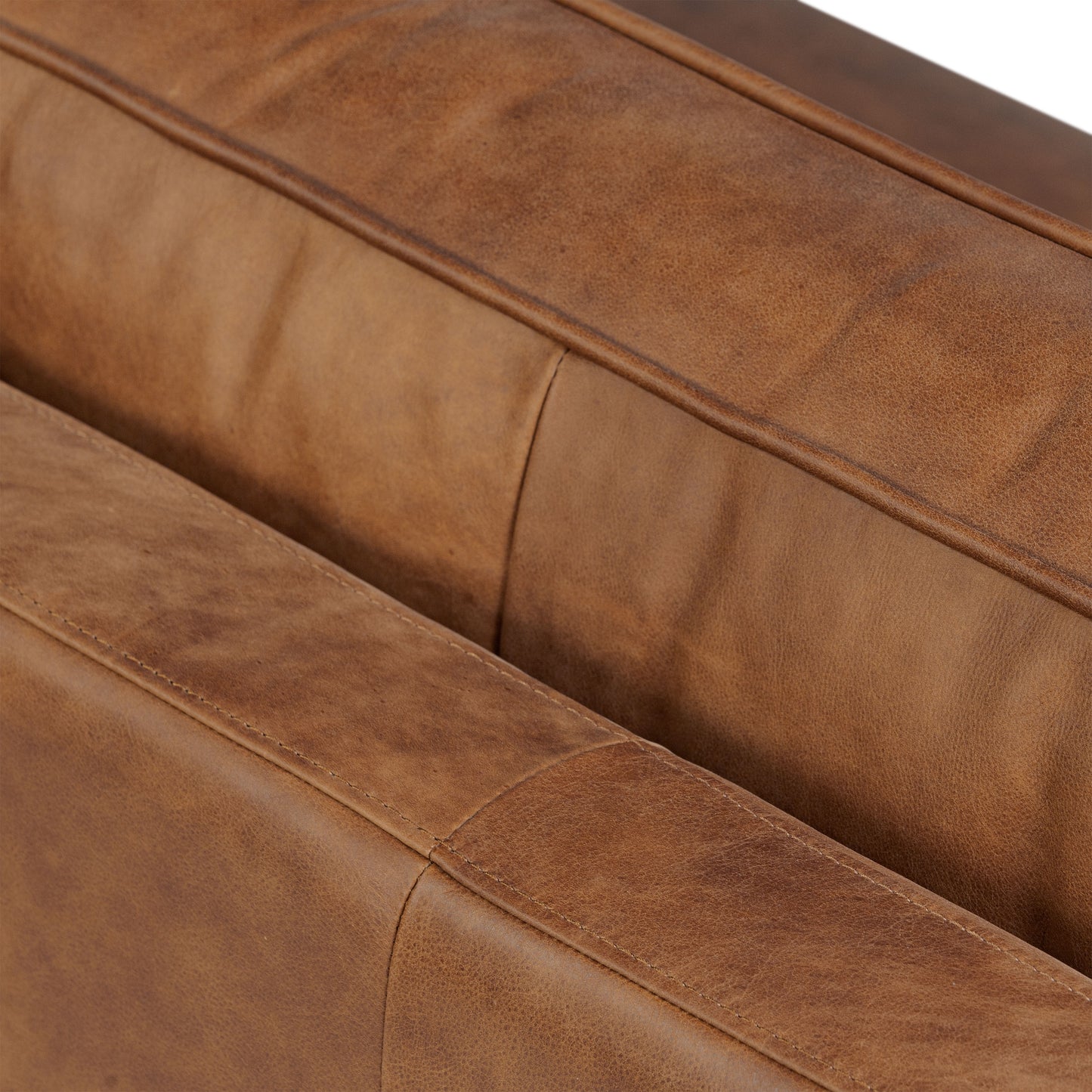Salo 93" Leather Sofa | Russet Tan