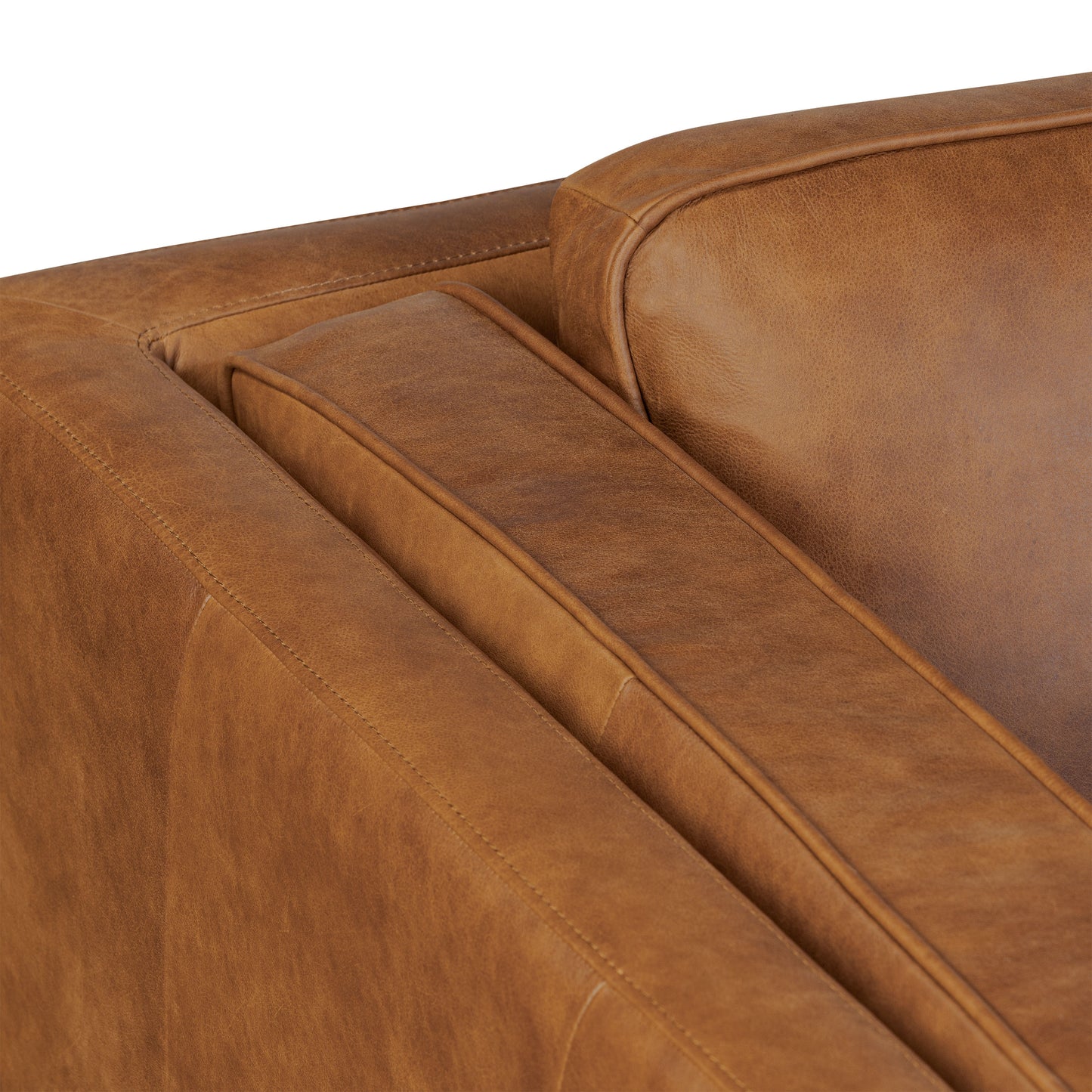 Salo 93" Leather Sofa | Russet Tan