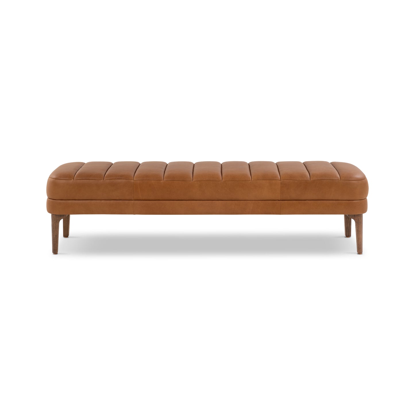 Canale 63" Leather Bench | Saddle Tan