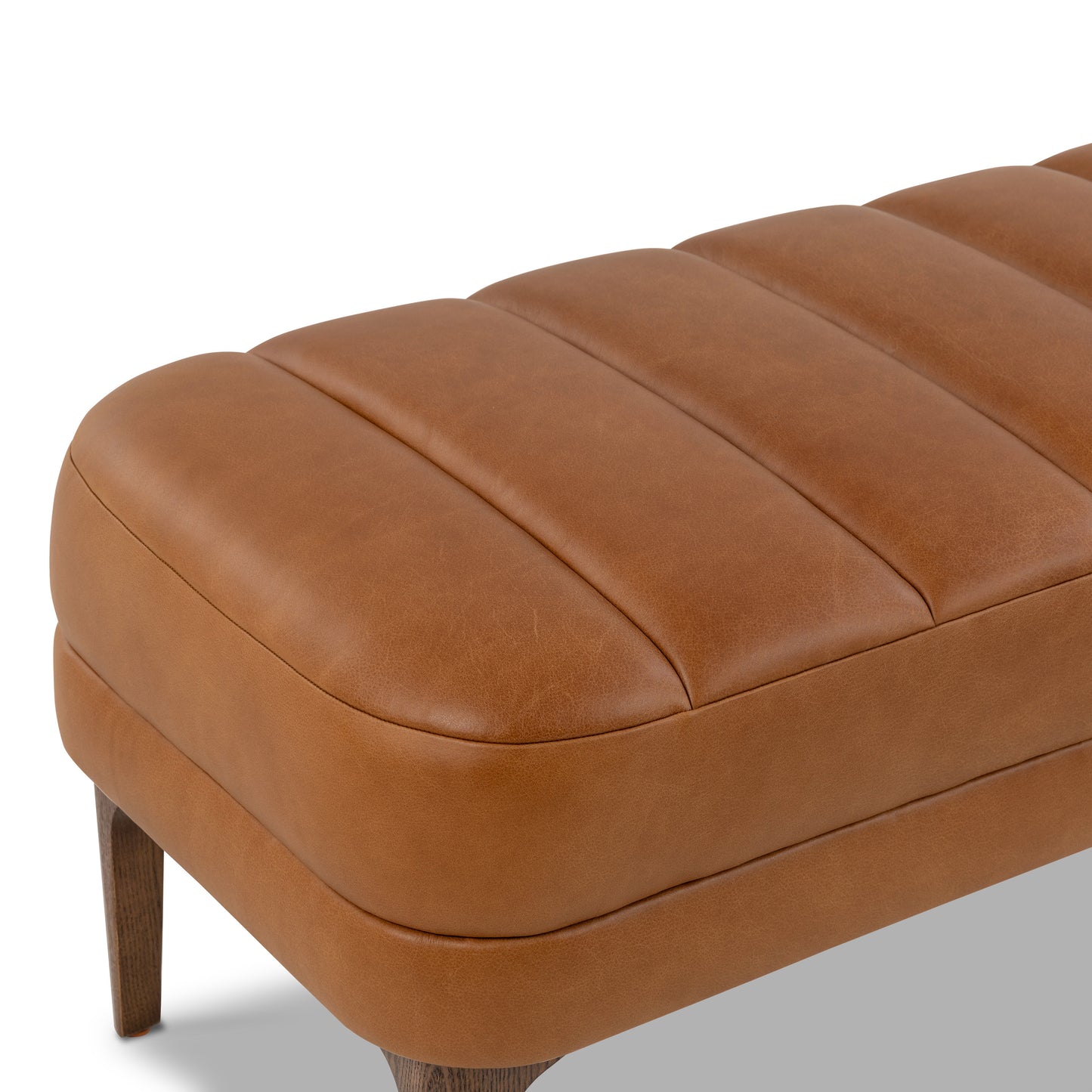 Canale 63" Leather Bench | Saddle Tan
