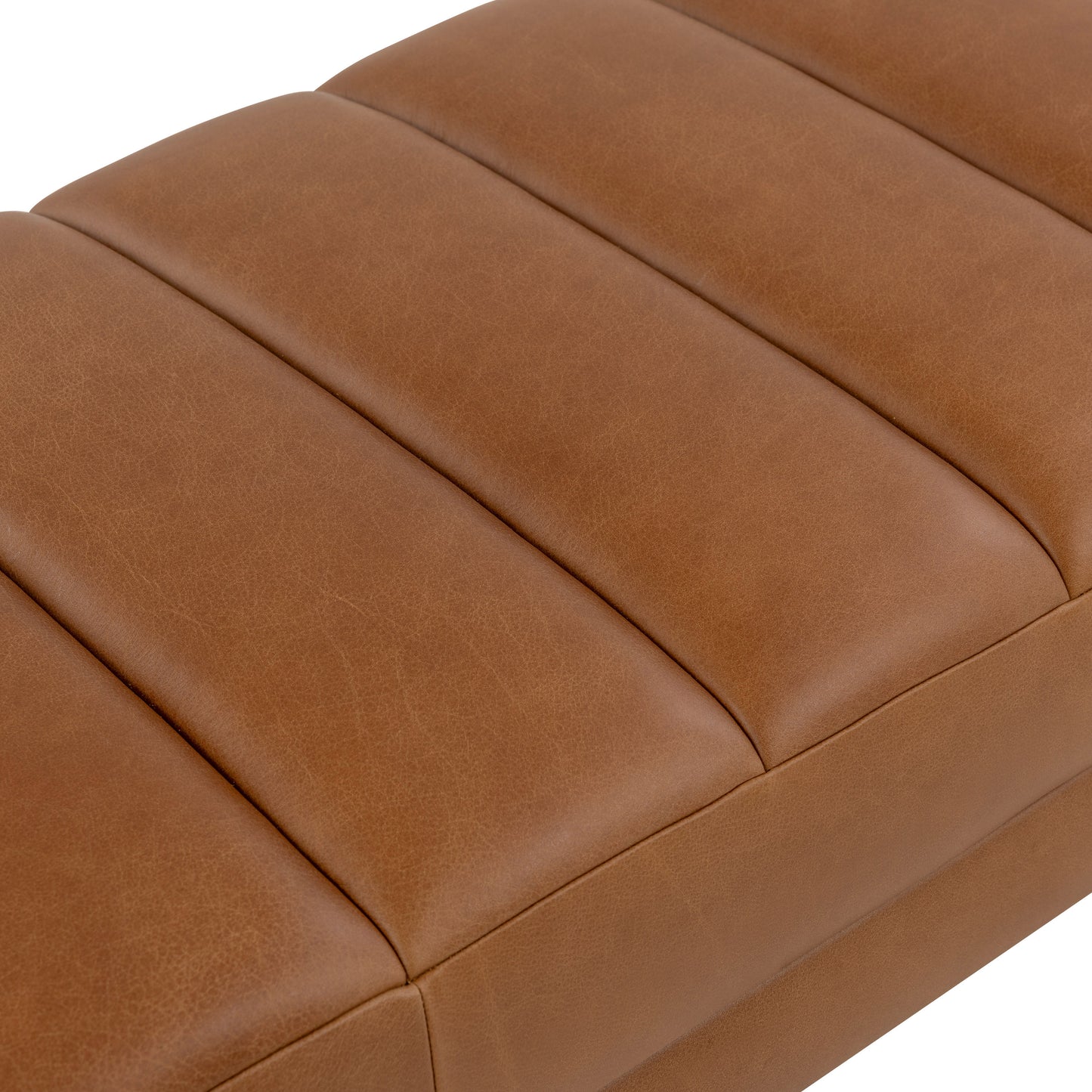 Canale 63" Leather Bench | Saddle Tan