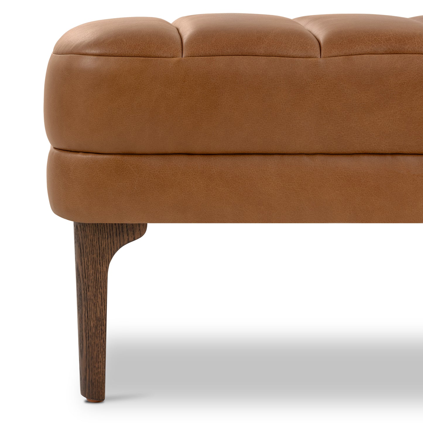 Canale 63" Leather Bench | Saddle Tan