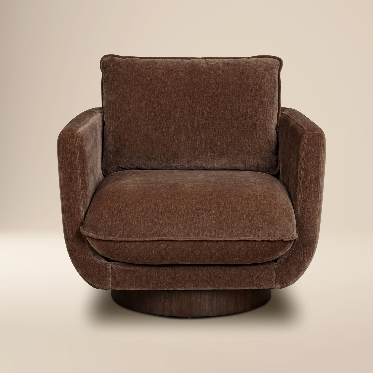 Carla Swivel Lounge Chair | Bronzer Brown 