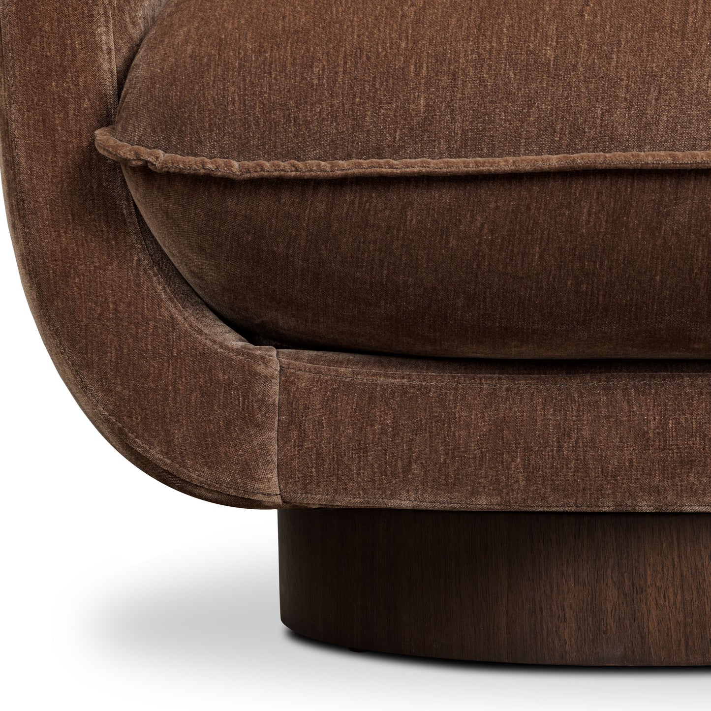 Carla Swivel Lounge Chair | Bronzer Brown