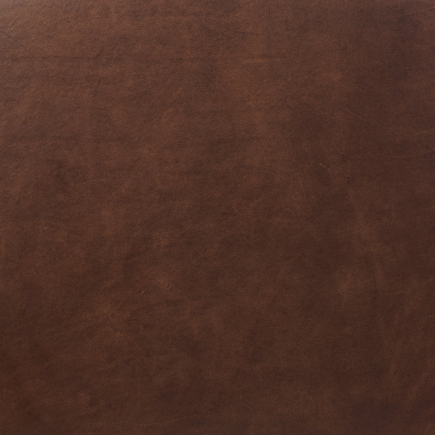 Sorrento Leather Ottoman | Chocolate Brown 