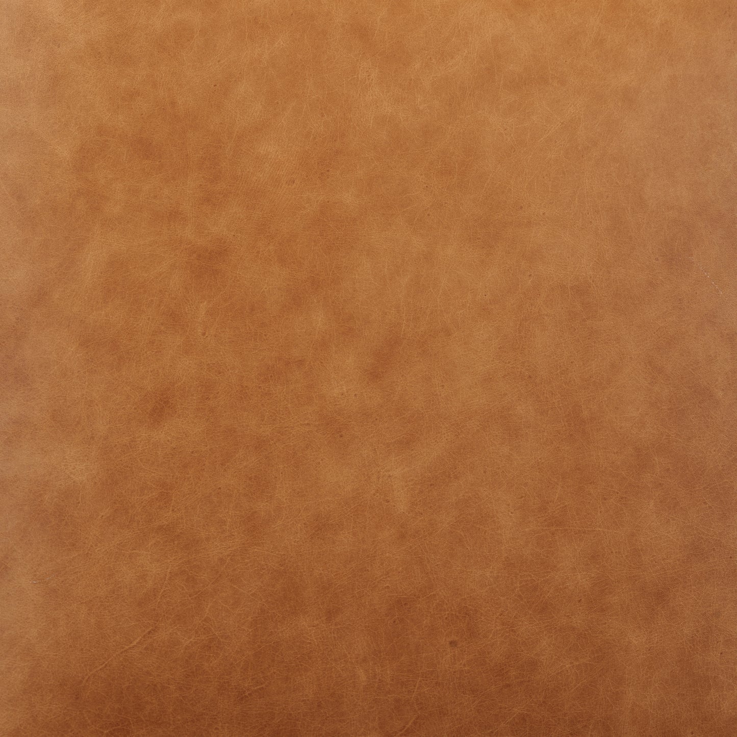 Sorrento Leather Ottoman | Cognac Tan