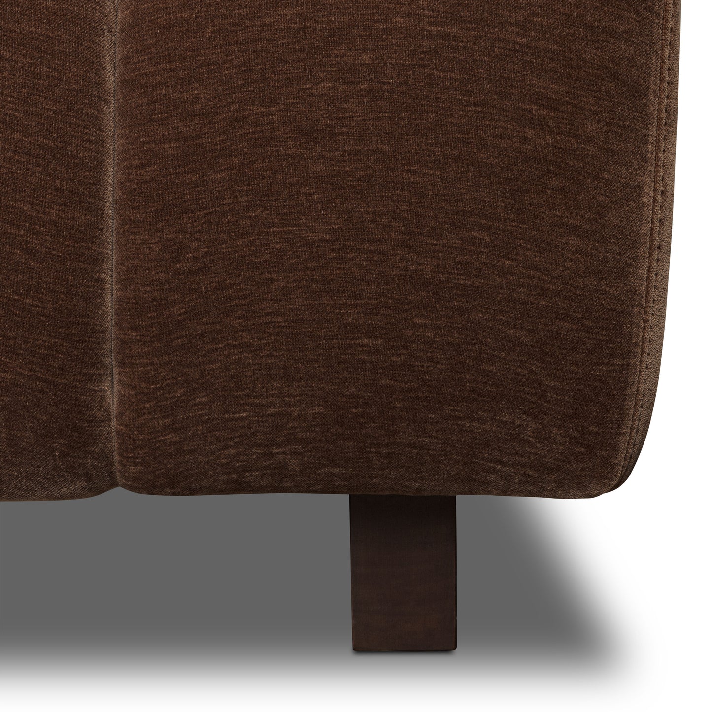 Pomona 125" Left-Facing Bumper Sectional | Bronzer Brown