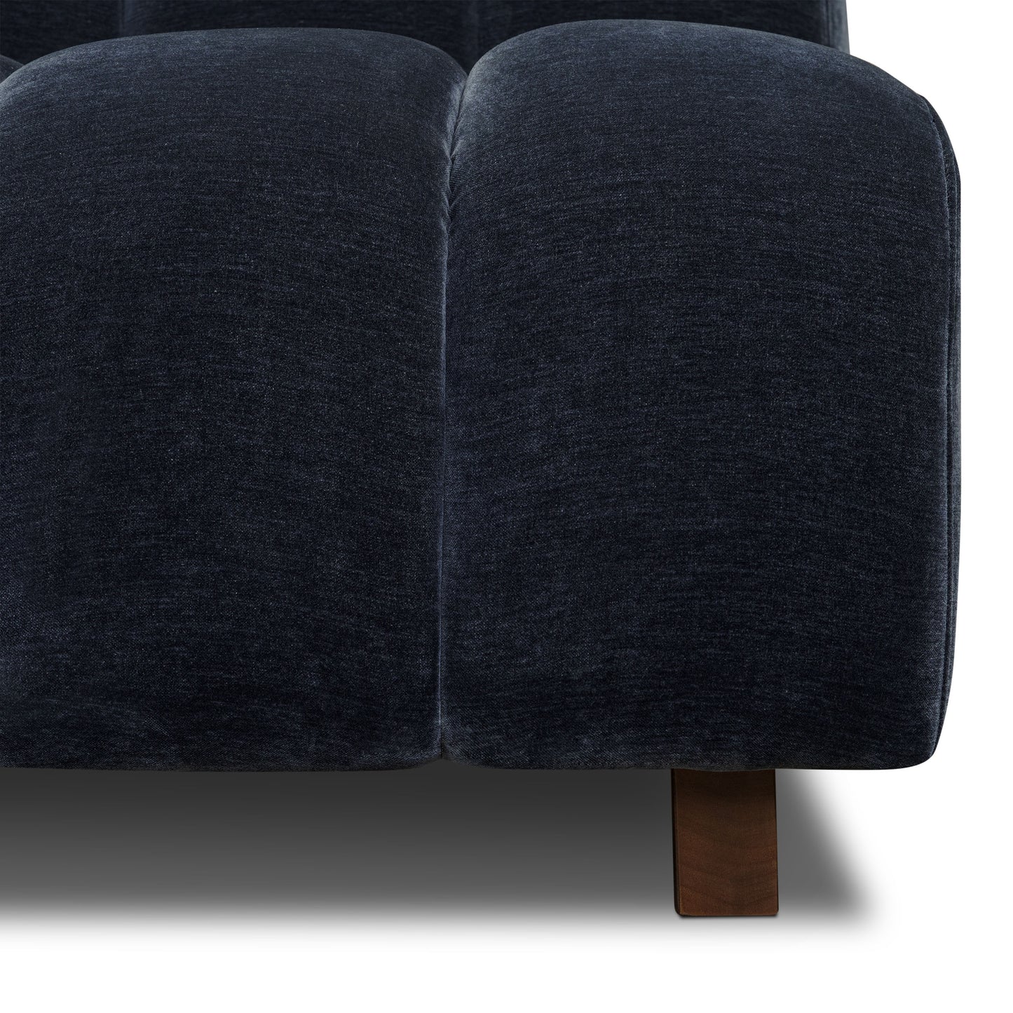 Pomona 125" Left-Facing Bumper Sectional | Mystic Blue