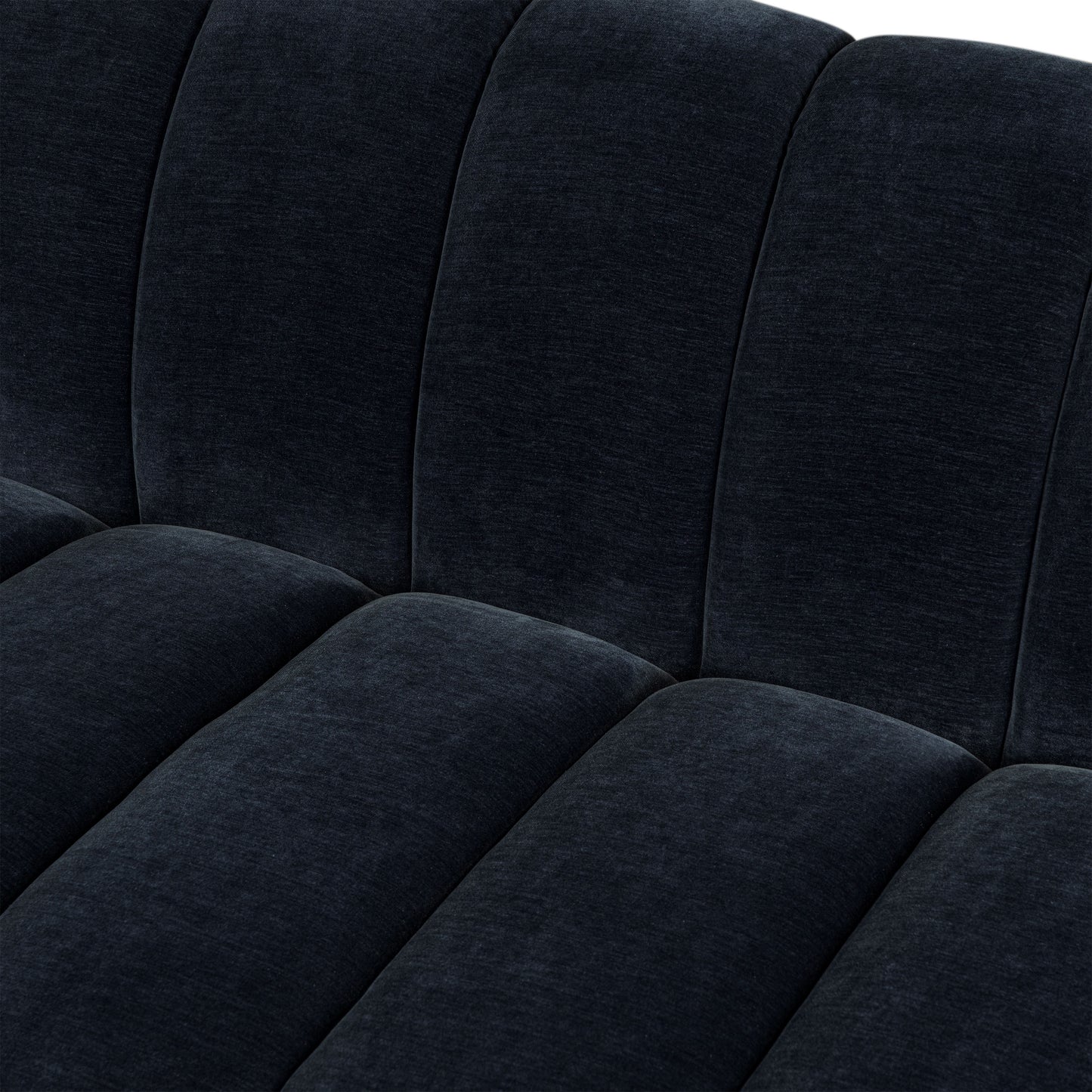 Pomona 125" Left-Facing Bumper Sectional | Mystic Blue