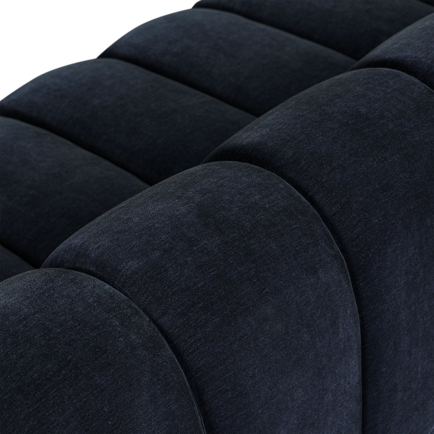 Pomona 125" Right-Facing Bumper Sectional | Mystic Blue