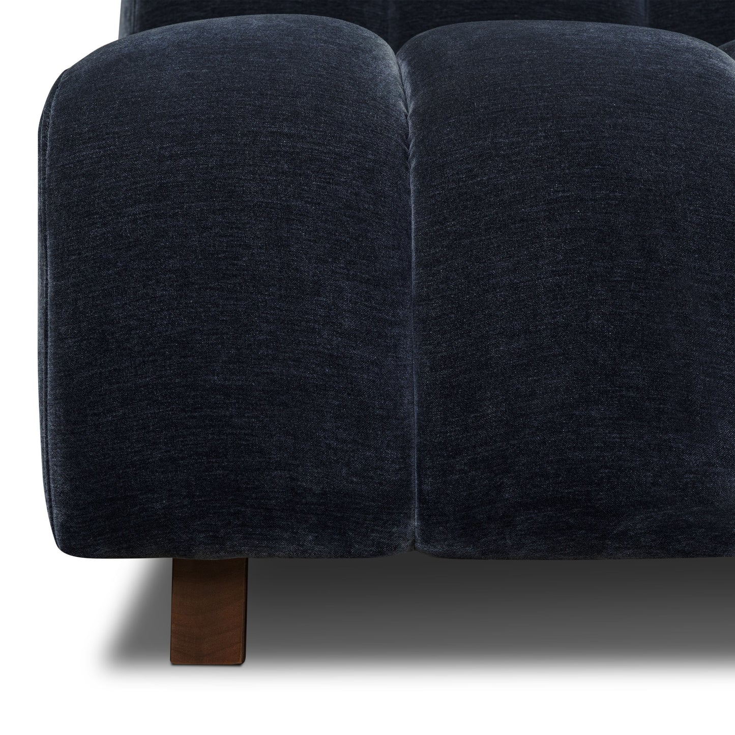 Pomona 125" Right-Facing Bumper Sectional | Mystic Blue