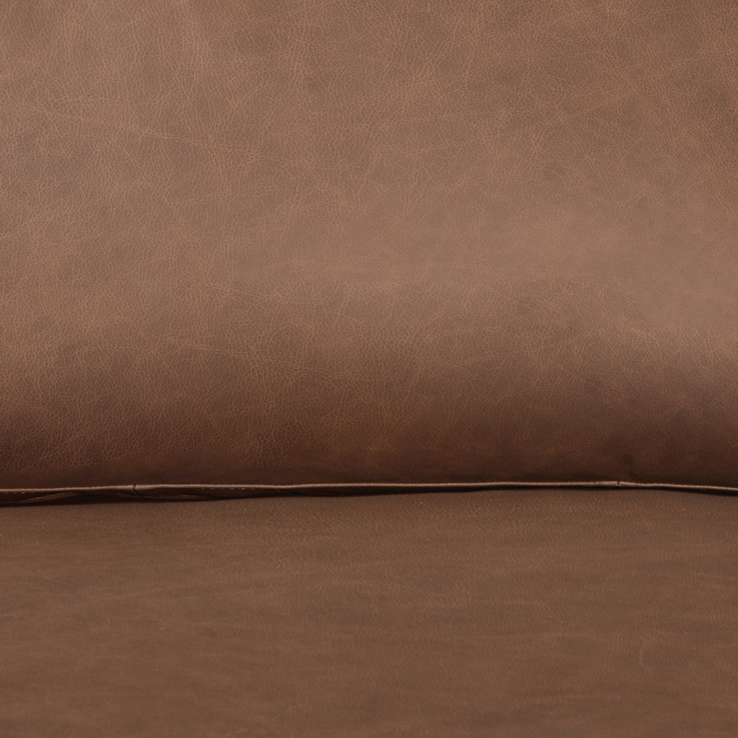 Sorrento 98" Leather L-Shaped Corner Sectional Sofa | Caramel Brown