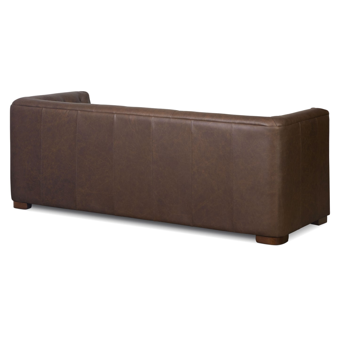 Essex 86" Leather Pull-Out Convertible Sleeper Sofa | Bridle Brown