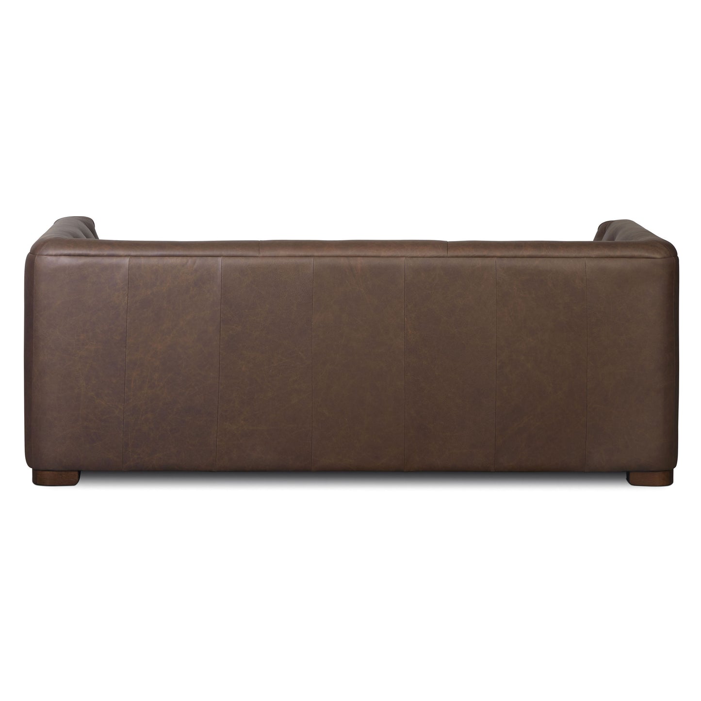 Essex 86" Leather Pull-Out Convertible Sleeper Sofa | Bridle Brown