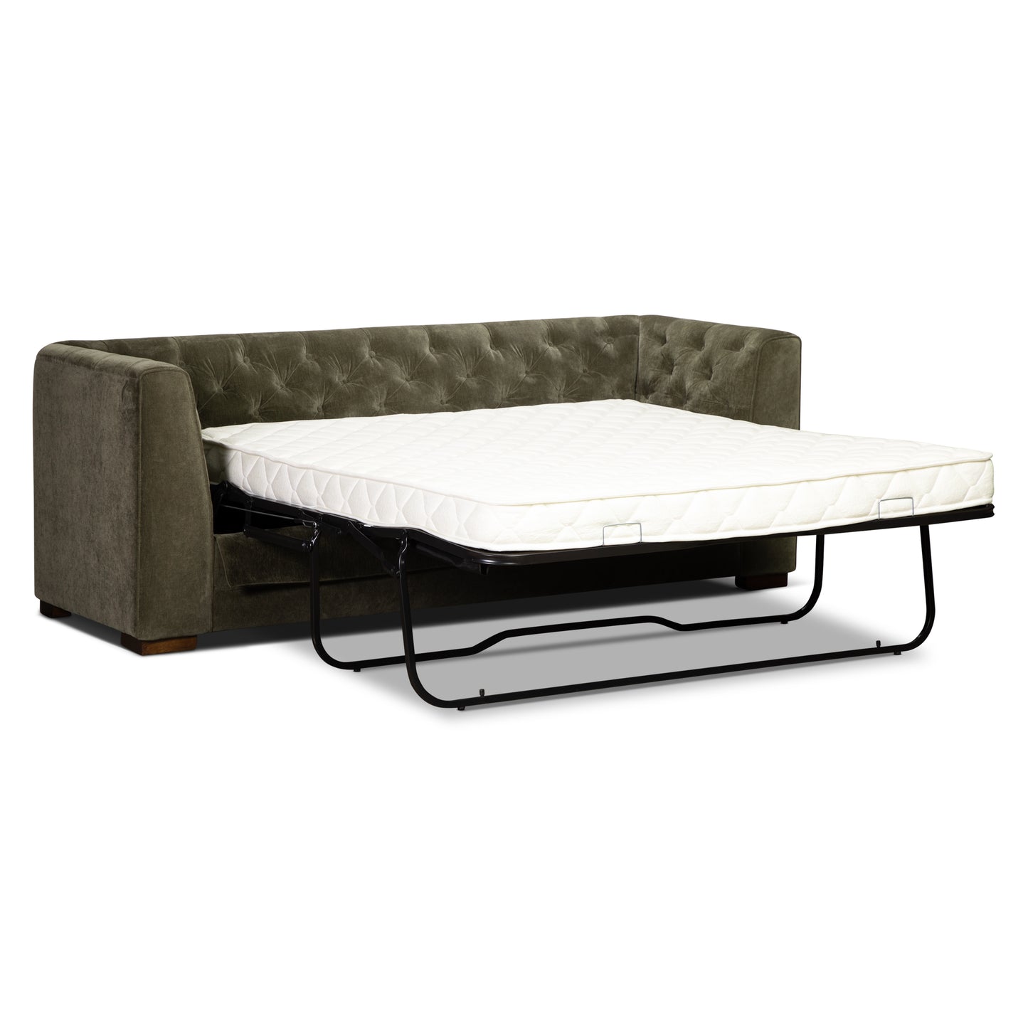 Essex Pull-Out Convertible Sleeper Sofa (86") | Lume Green