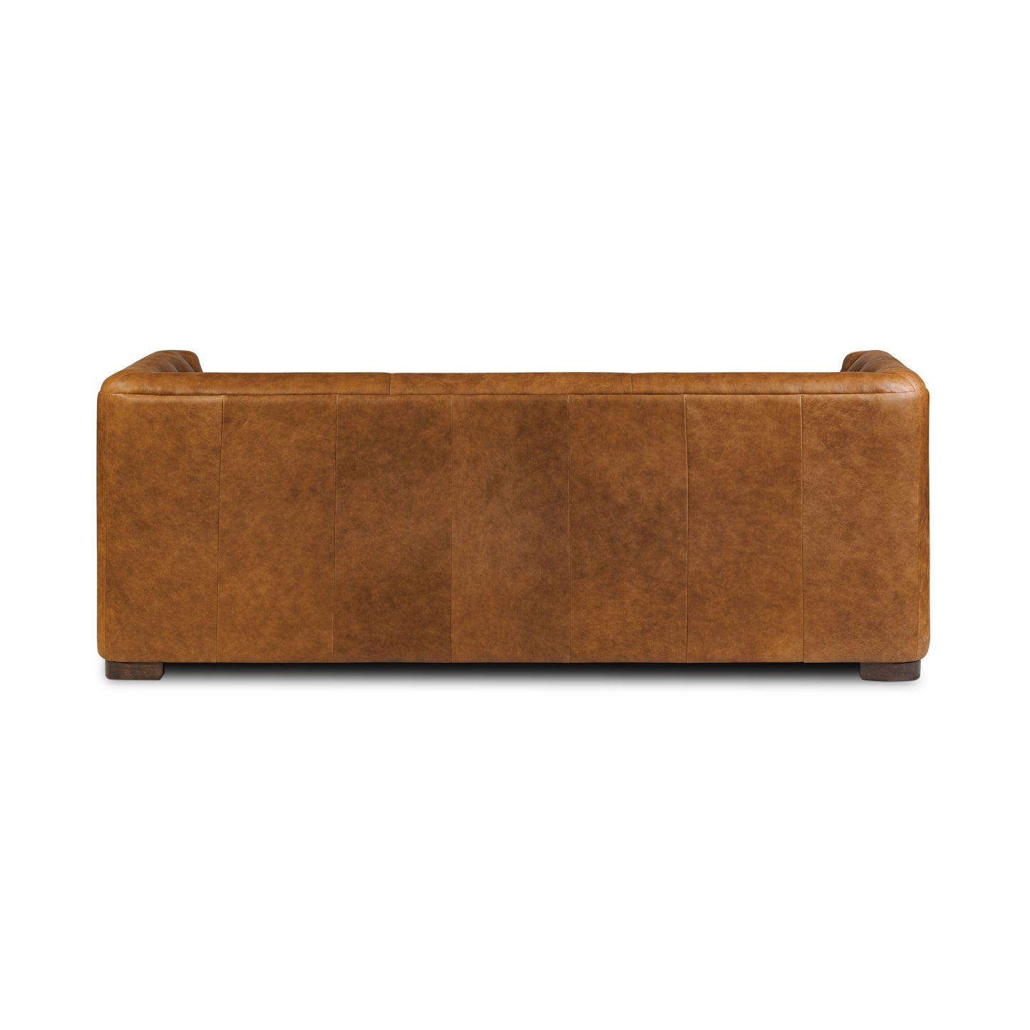 Essex 86" Leather Pull-Out Convertible Sleeper Sofa | Russet Tan