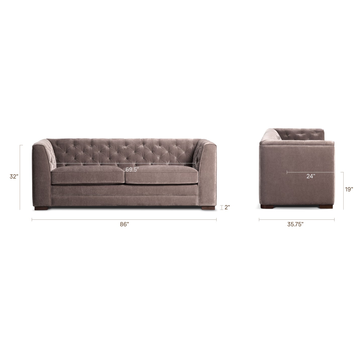 Essex Pull-Out Convertible Sleeper Sofa (86") | Willow Brown