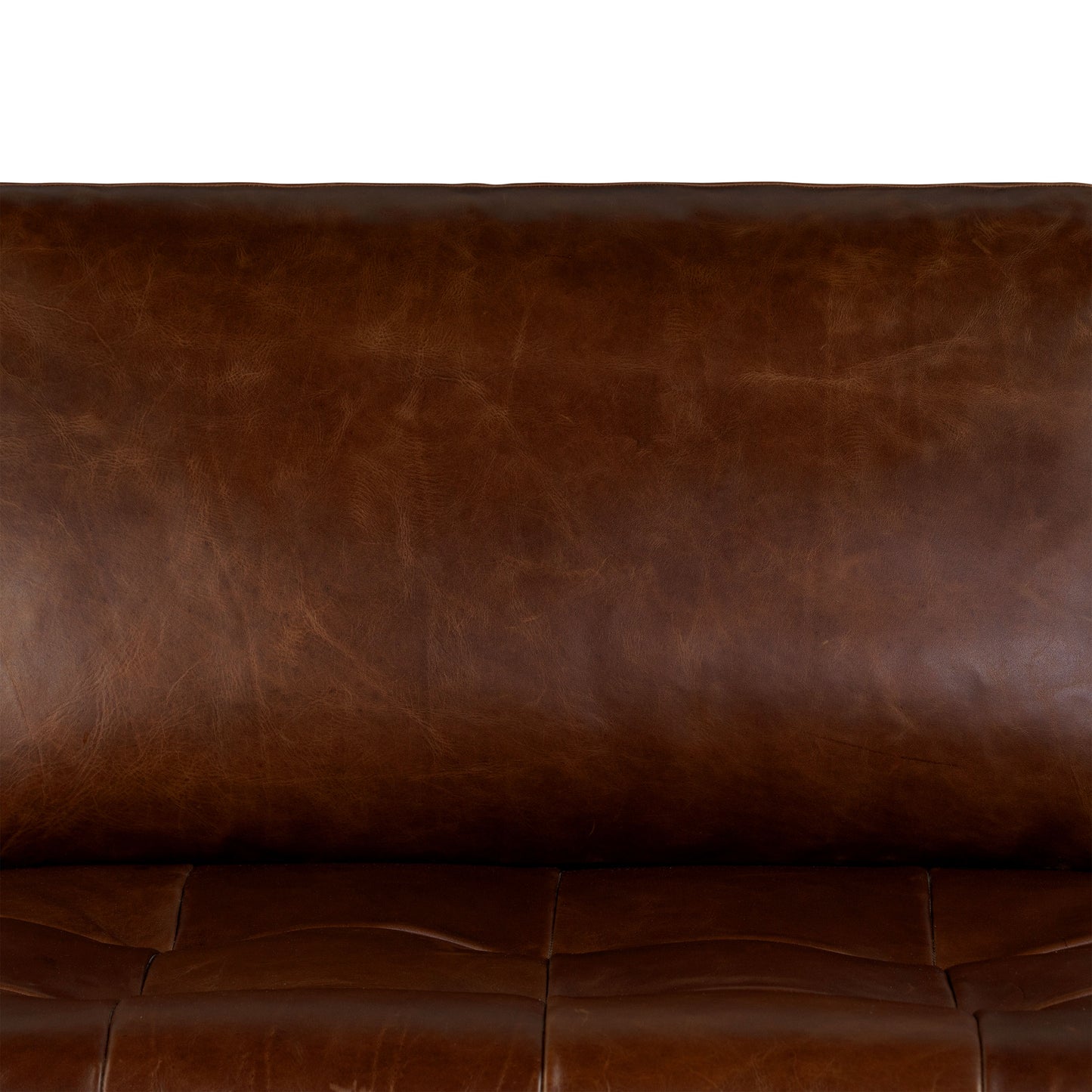 Napa 113.5" Leather Right-Facing Pull-Out Sleeper Sectional Sofa | Oscuro Brown