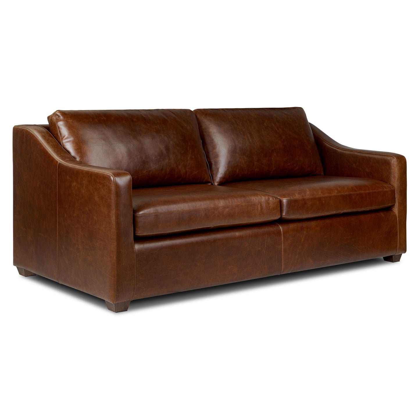 Biltmore 80.5" Leather Pull-Out Convertible Sleeper Sofa | Oscuro Brown
