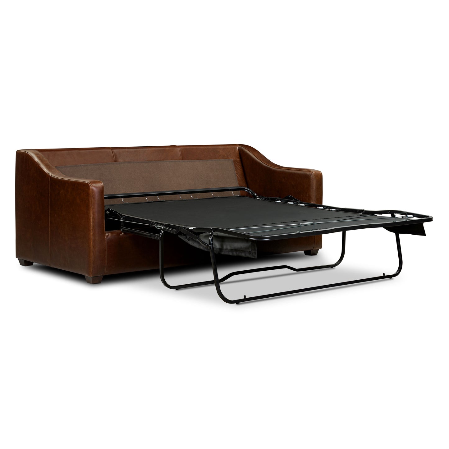 Biltmore 80.5" Leather Pull-Out Convertible Sleeper Sofa | Oscuro Brown