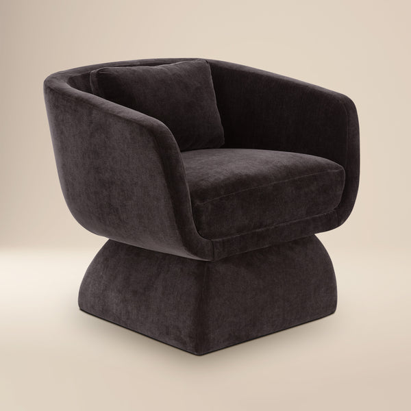 Zeno Lounge Chair | Ganache Brown