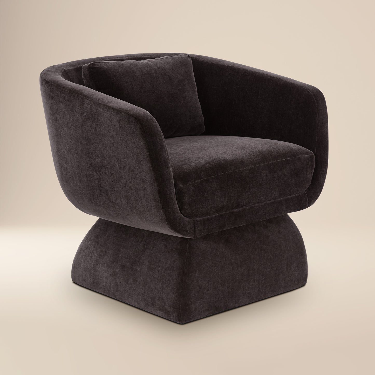 Zeno Lounge Chair | Ganache Brown