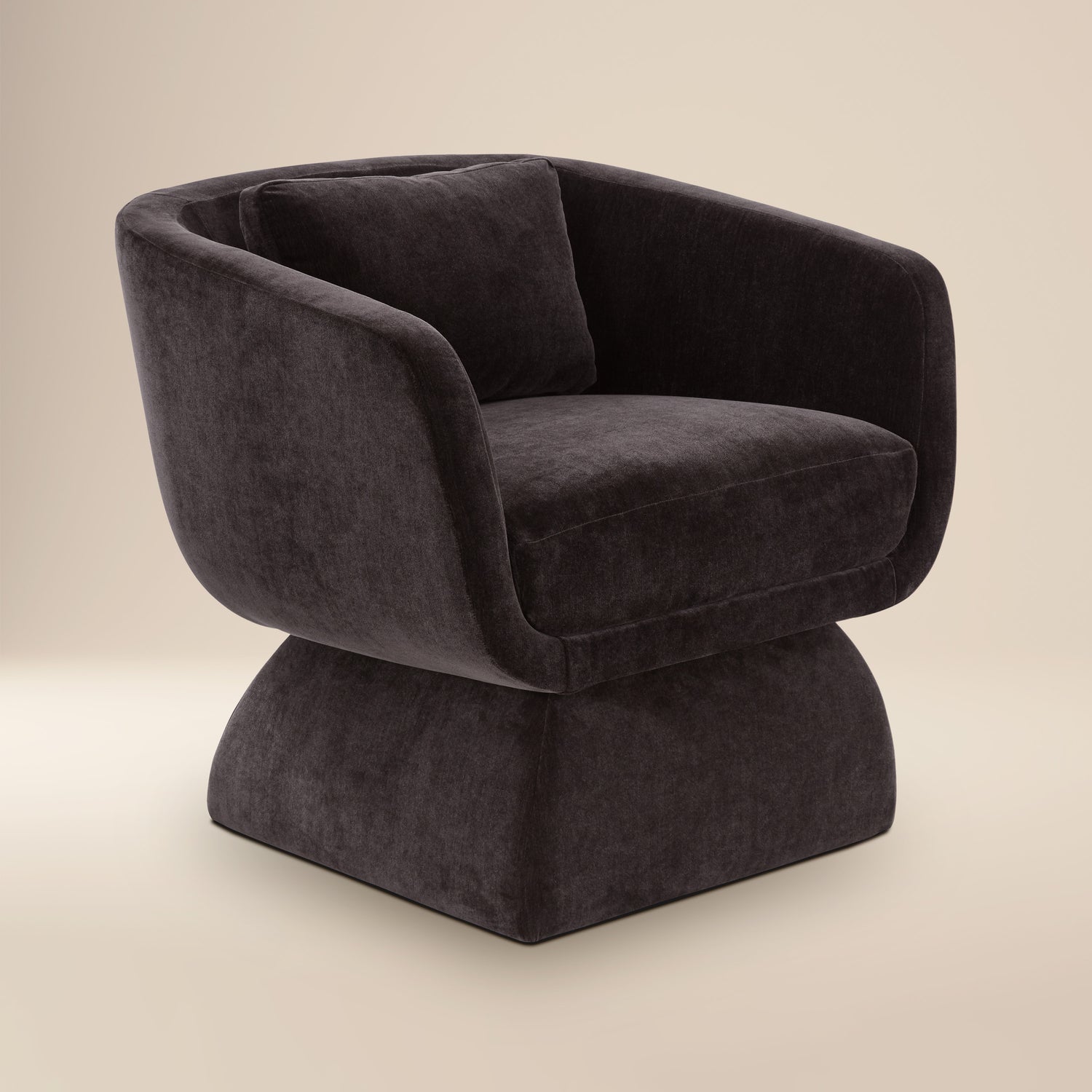 Zeno Lounge Chair | Ganache Brown 