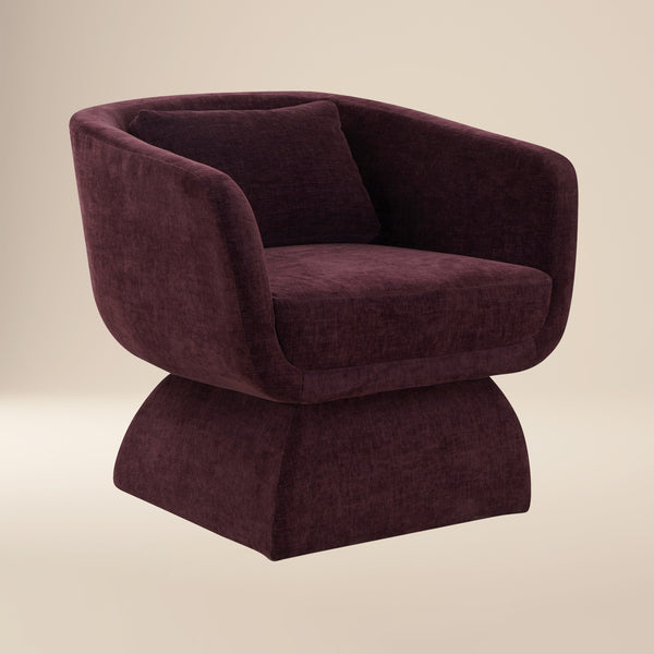 Zeno Lounge Chair | Mello Plum