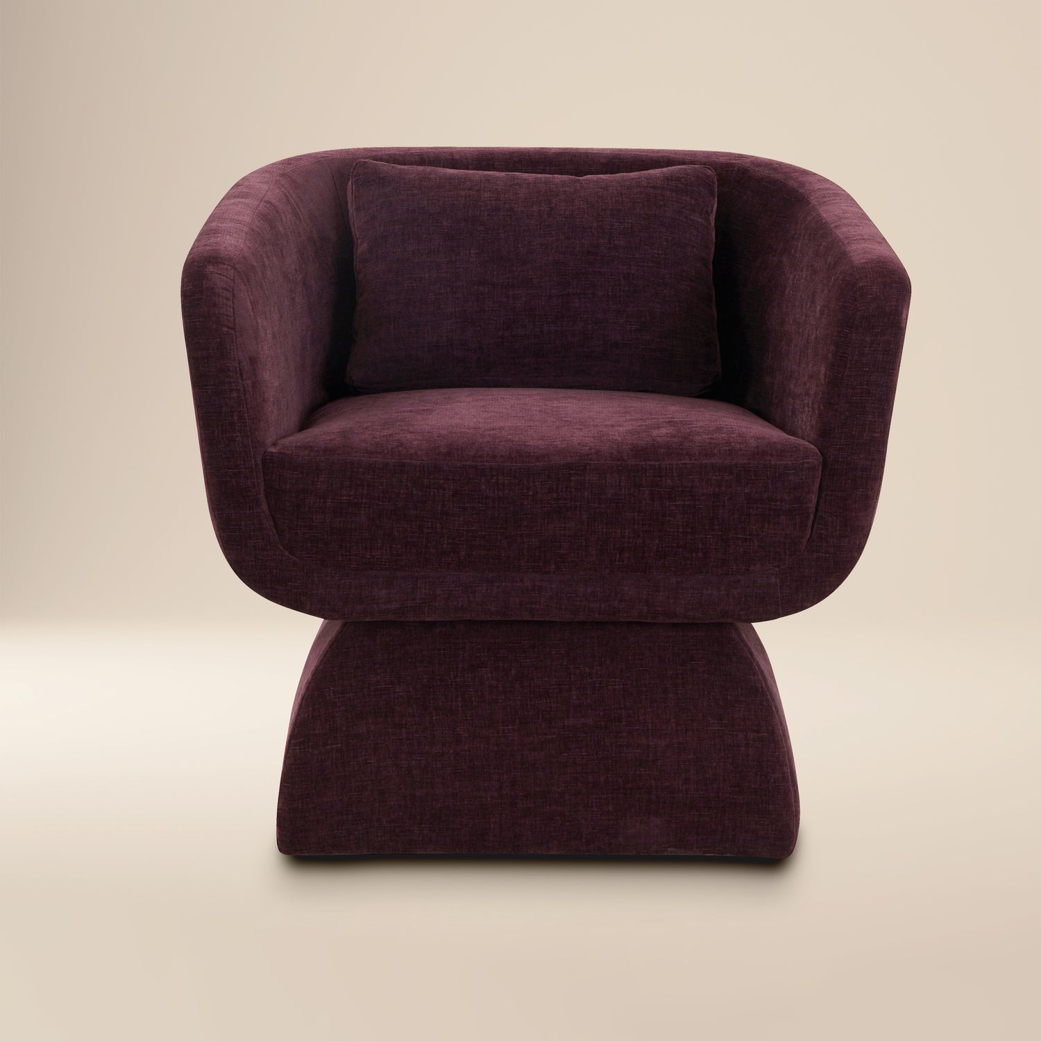 Zeno Lounge Chair | Mello Plum 