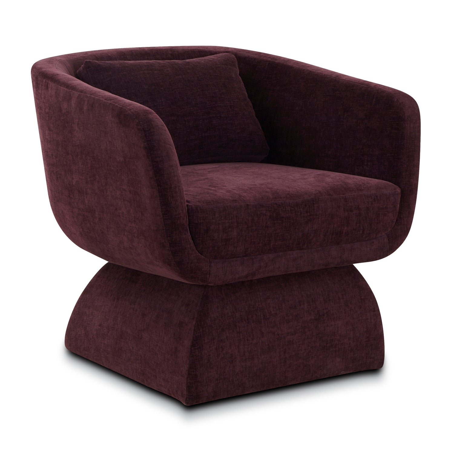 Zeno Lounge Chair | Mello Plum 