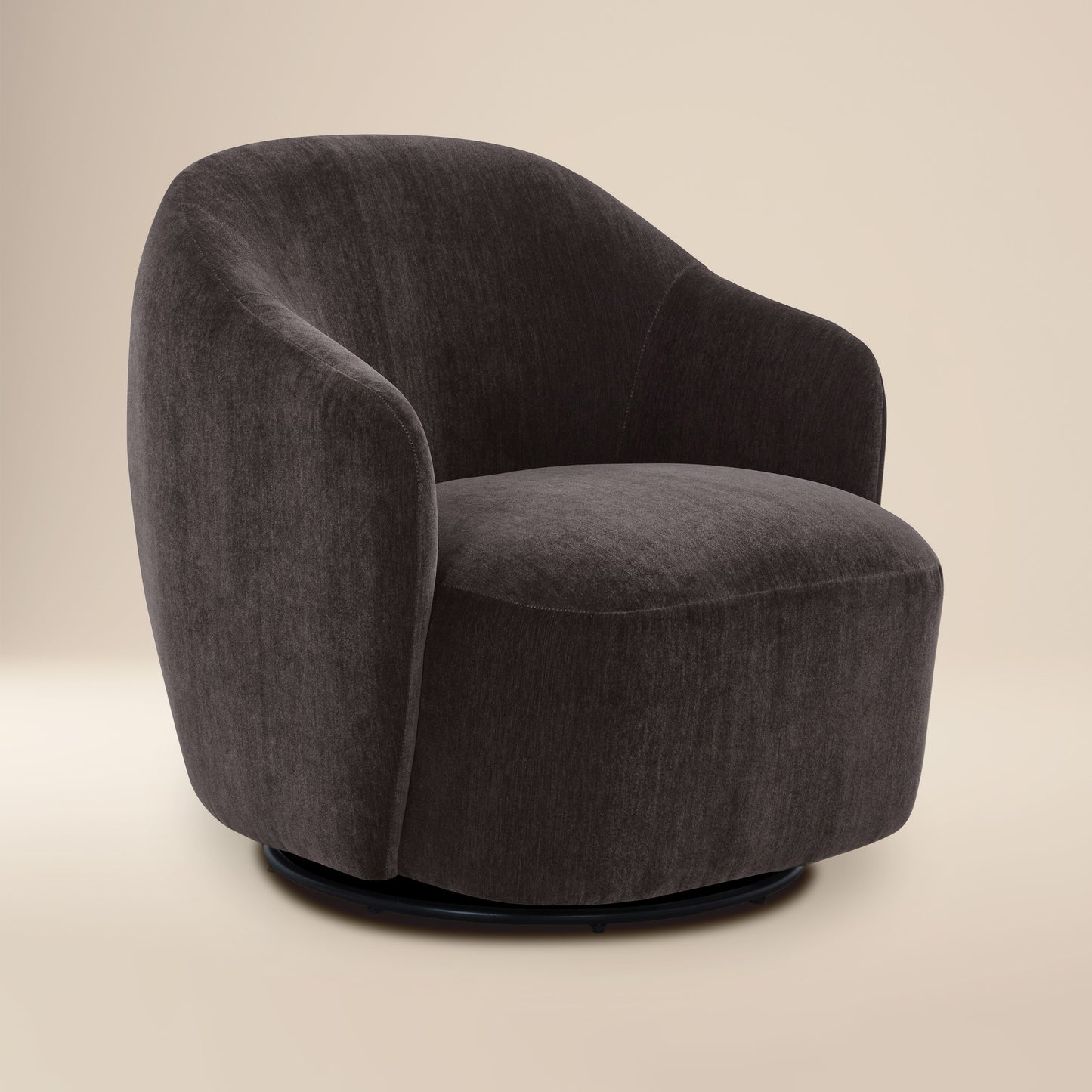 Petal Lounge Chair | Ganache Brown