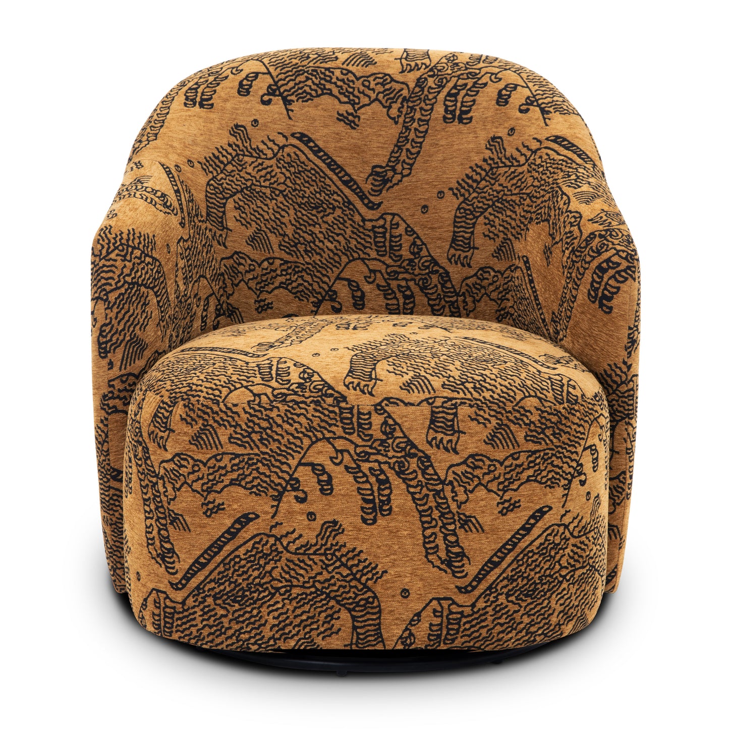 Petal Lounge Chair | Jacquard Brown
