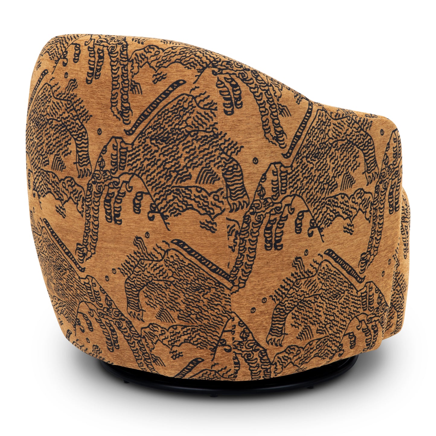 Petal Lounge Chair | Jacquard Brown