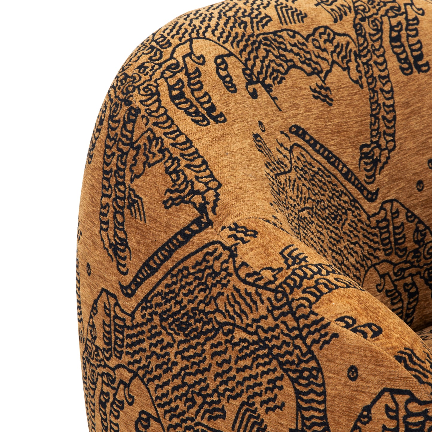 Petal Lounge Chair | Jacquard Brown