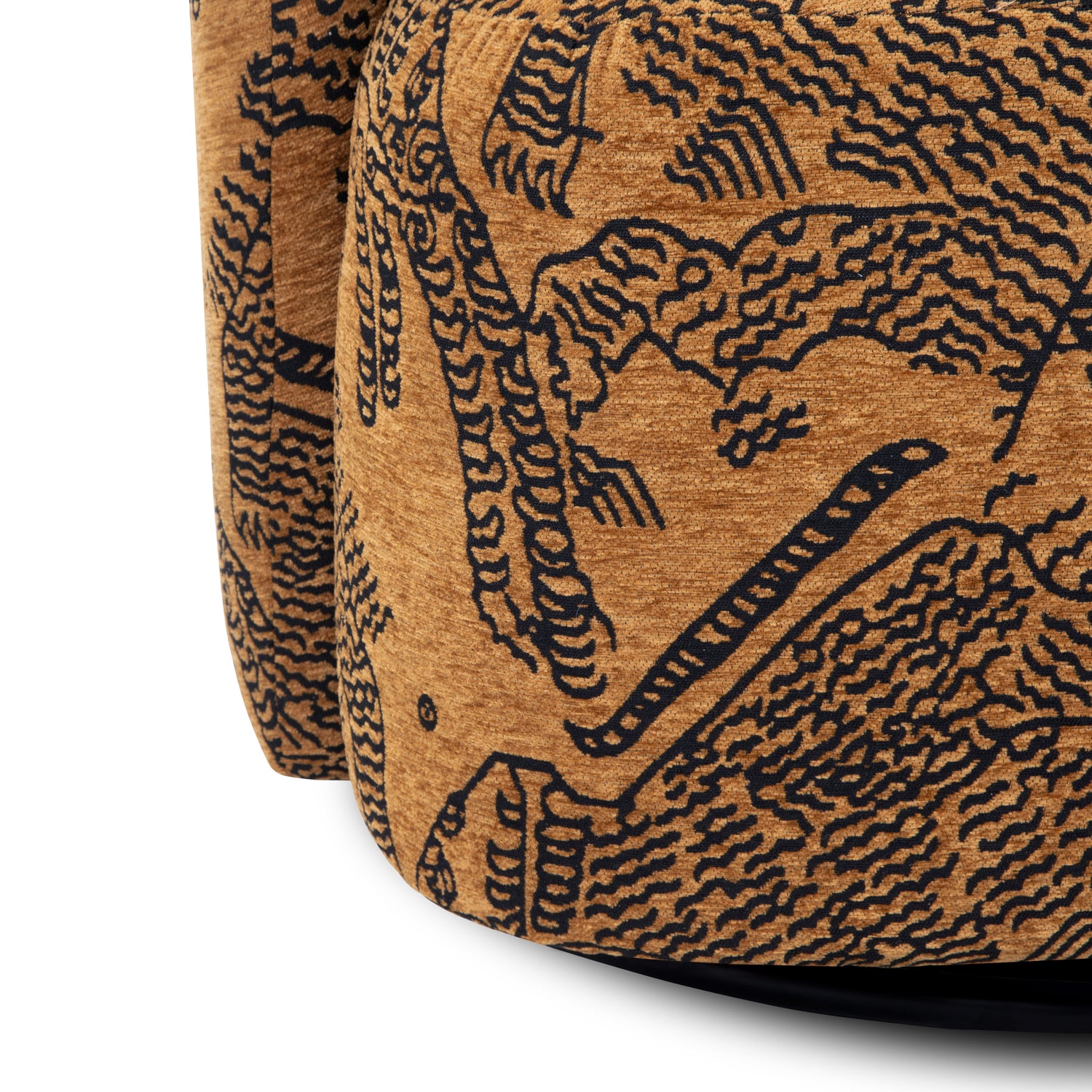 Petal Lounge Chair | Jacquard Brown 