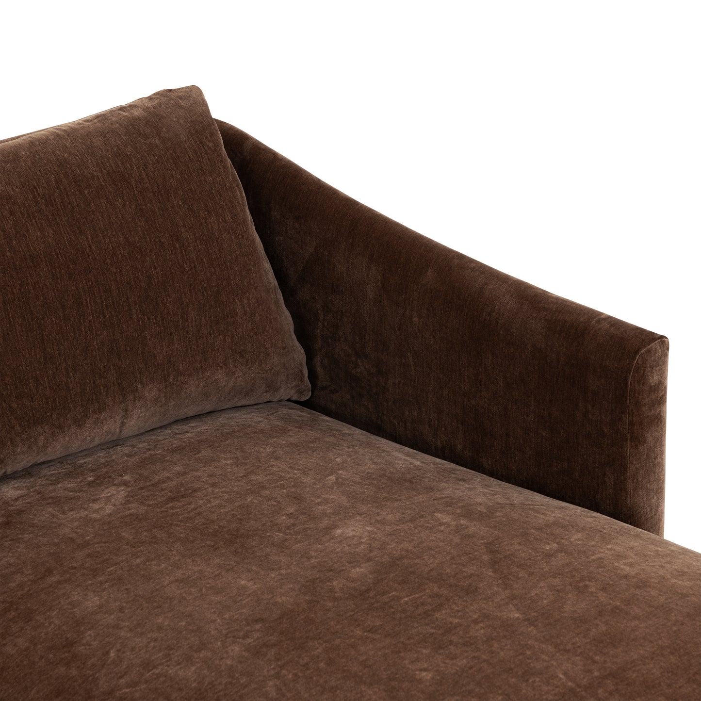 Nervan Reversible Chaise Sectional (105.5") | Bronzer Brown