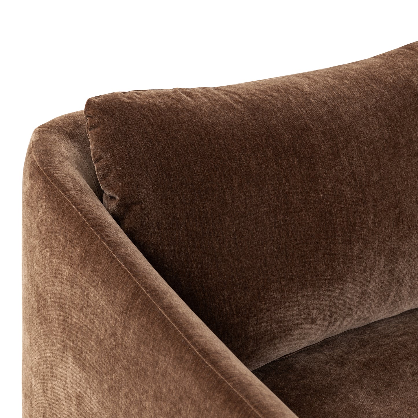 Nervan Reversible Chaise Sectional (105.5") | Bronzer Brown