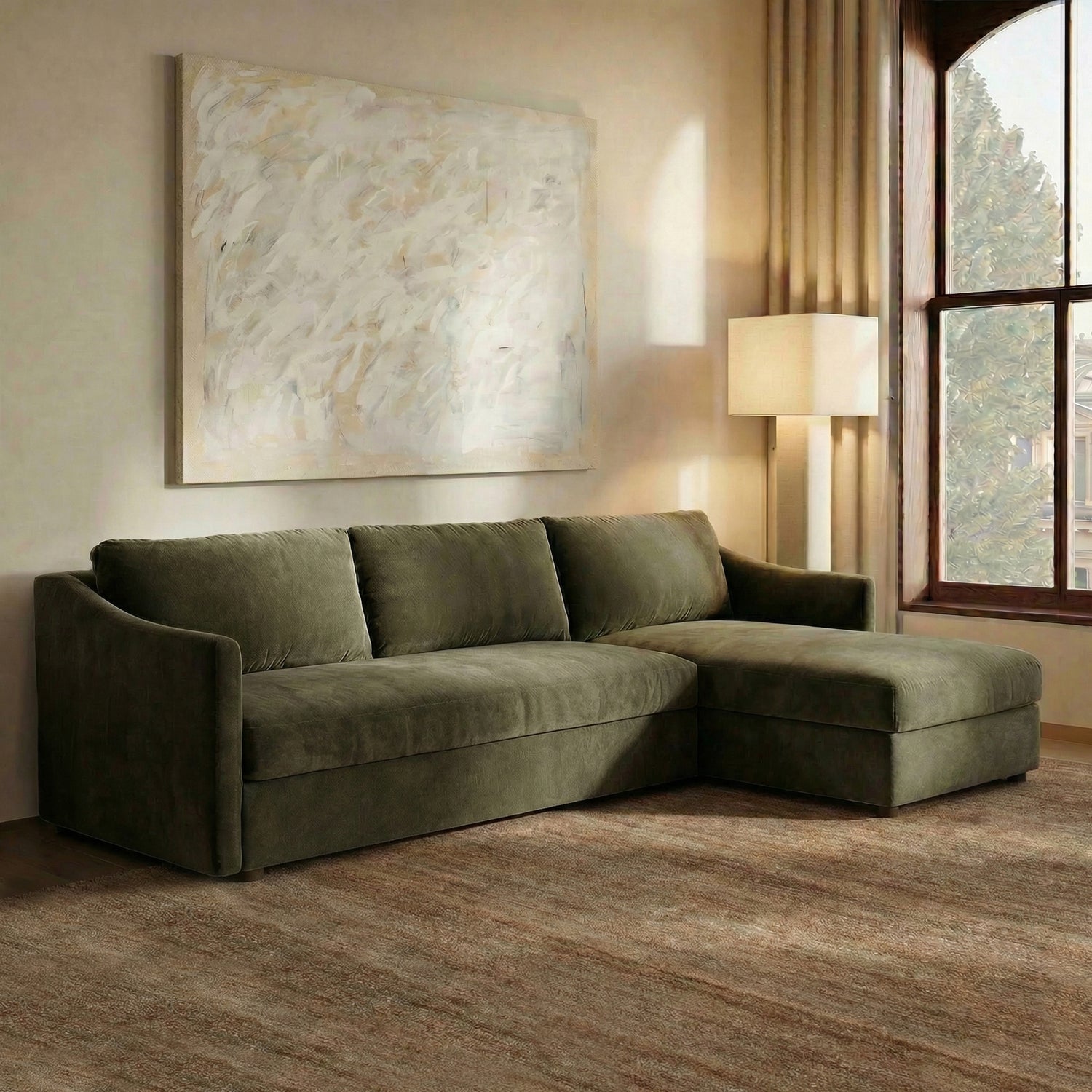 Nervan Reversible Chaise Sectional (105.5