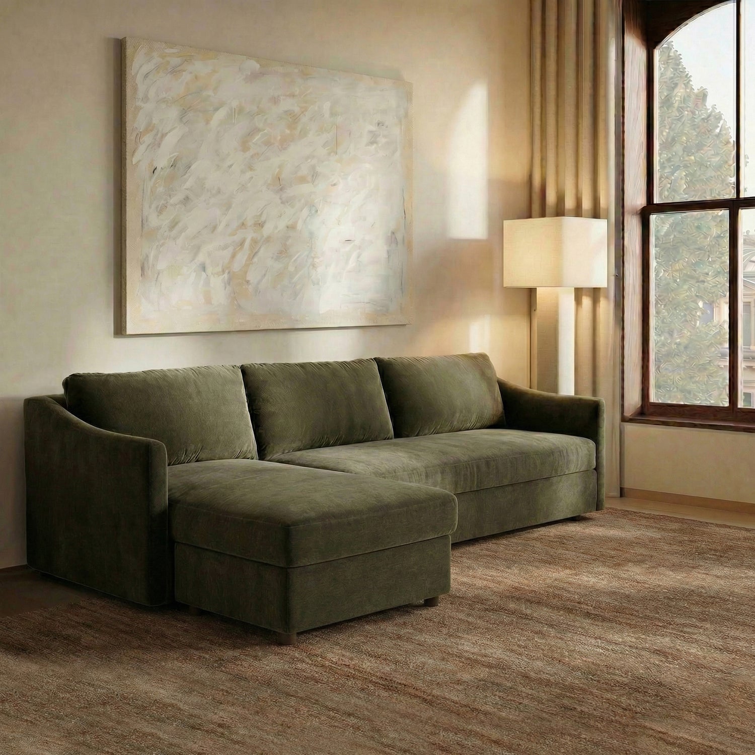 Nervan Reversible Chaise Sectional (105.5