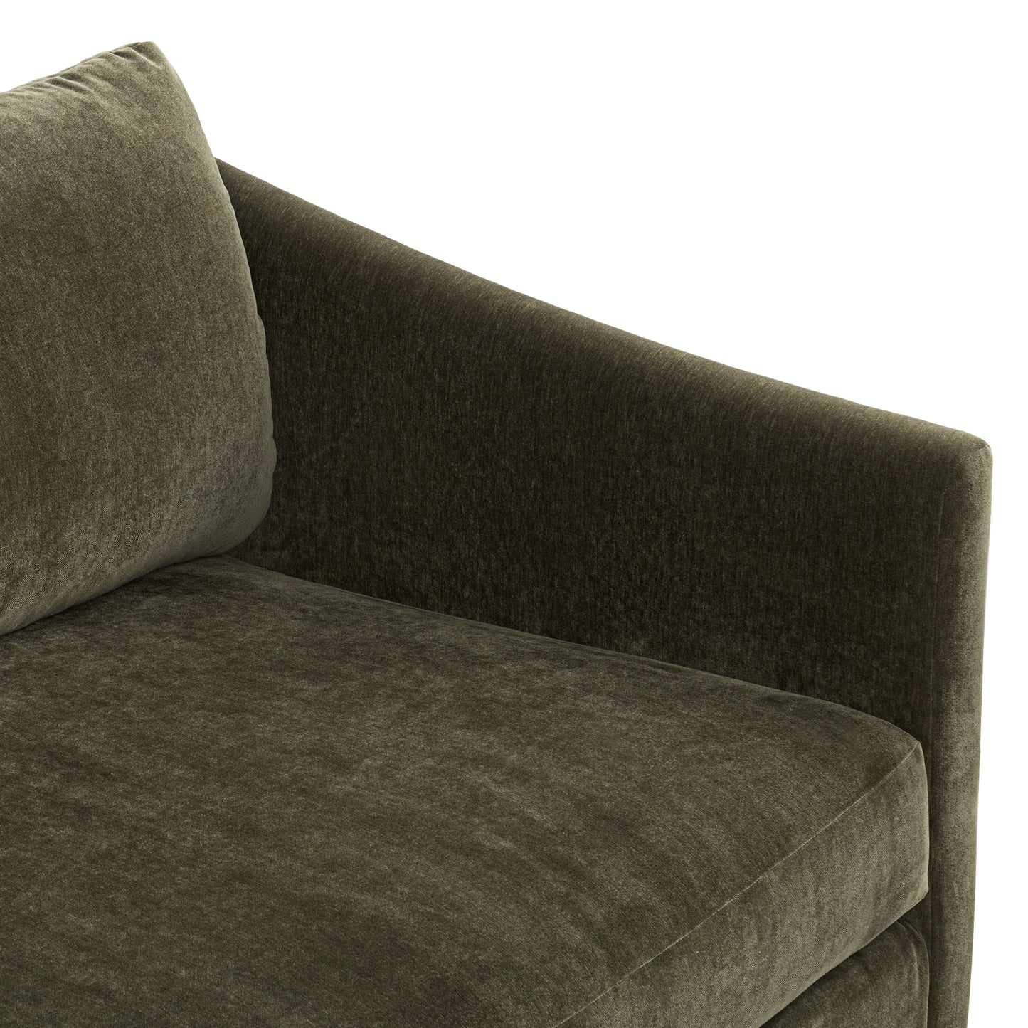 Nervan Reversible Chaise Sectional (105.5") | Lume Green