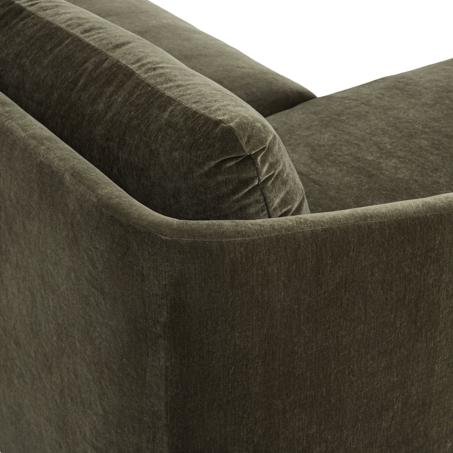 Nervan Reversible Chaise Sectional (105.5") | Lume Green