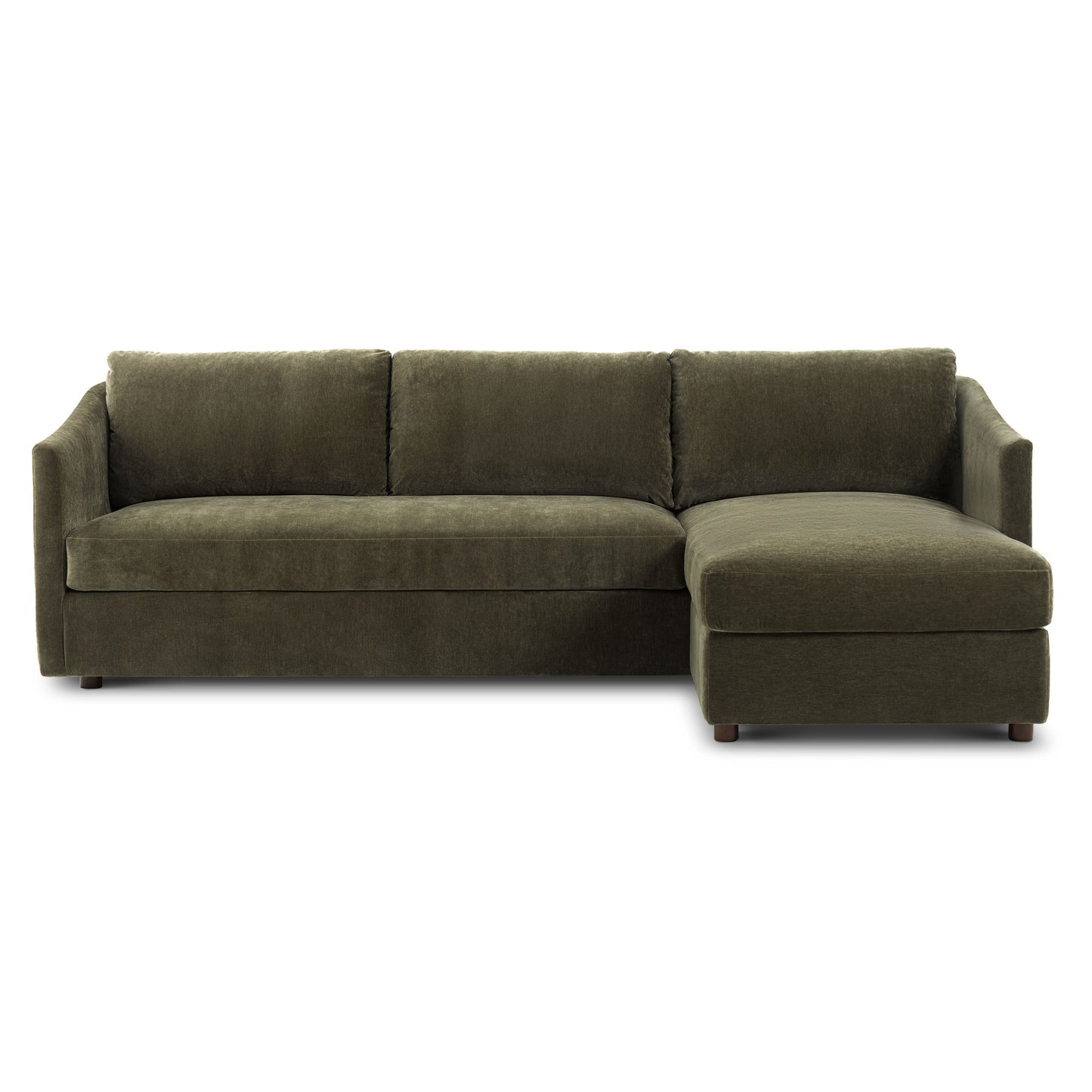 Nervan Reversible Chaise Sectional (105.5") | Lume Green