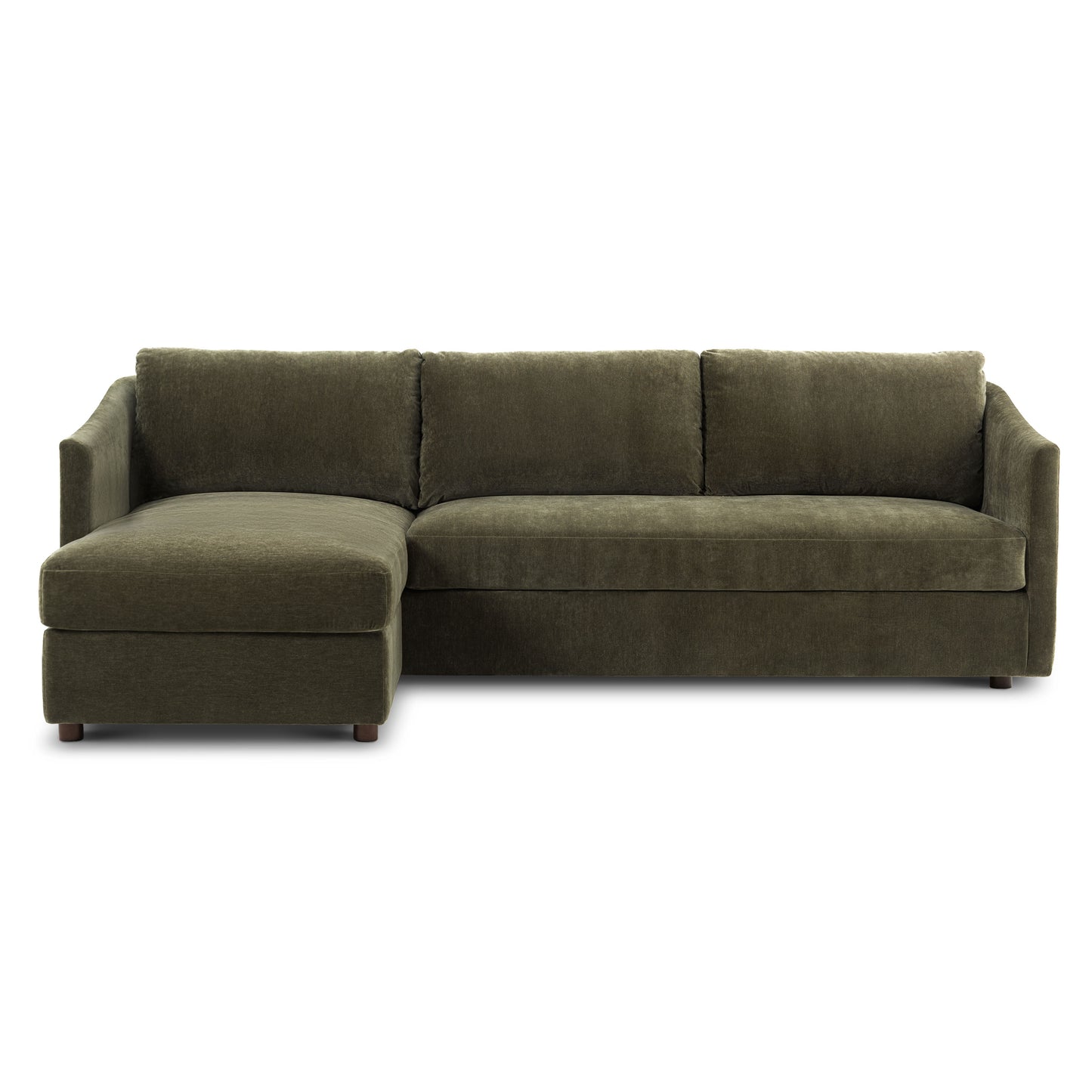 Nervan Reversible Chaise Sectional (105.5") | Lume Green
