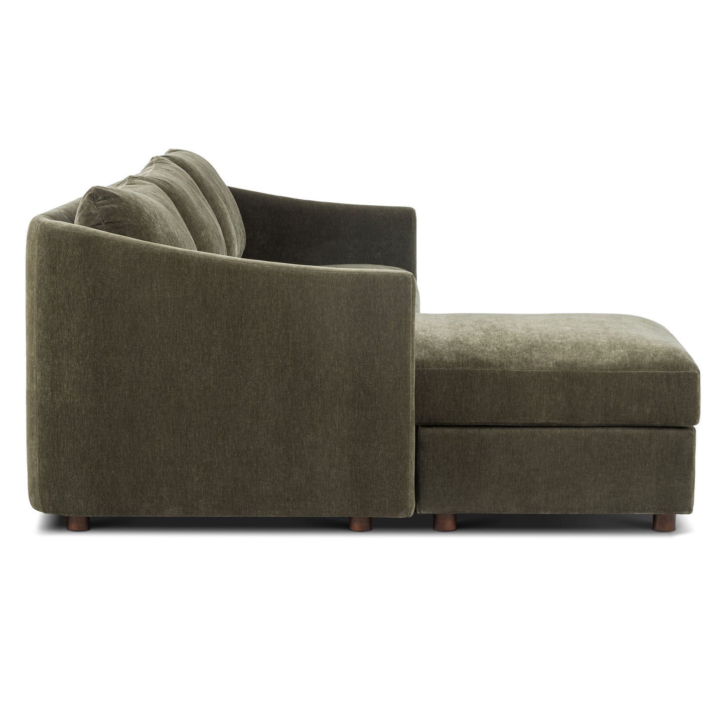 Nervan Reversible Chaise Sectional (105.5") | Lume Green