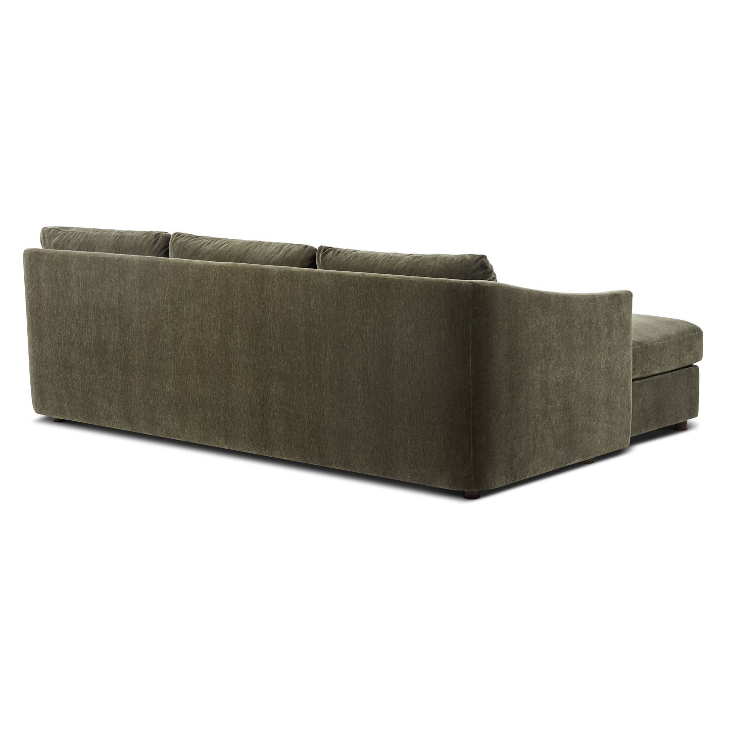 Nervan Reversible Chaise Sectional (105.5") | Lume Green