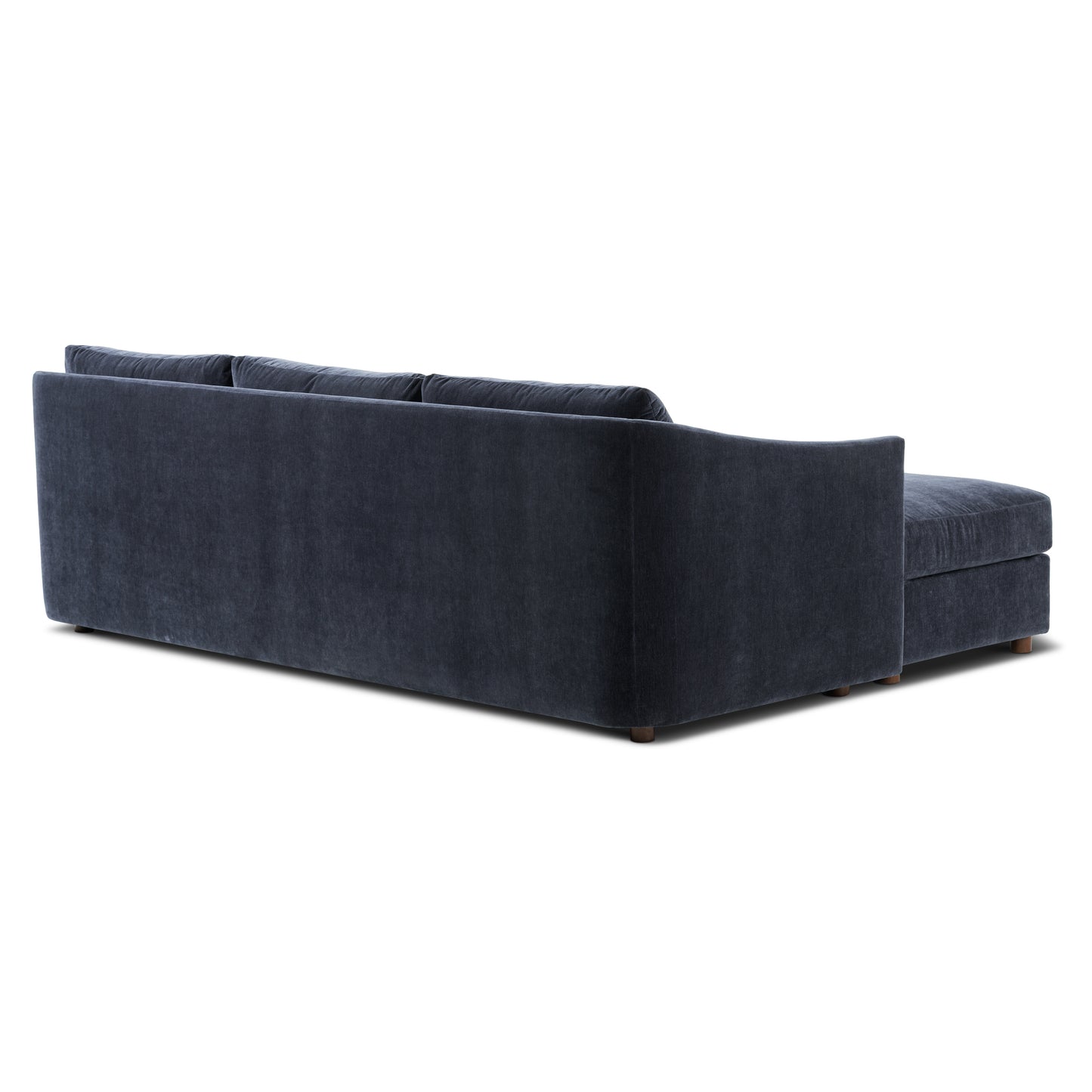 Nervan Reversible Chaise Sectional (105.5") - Mystic Blue