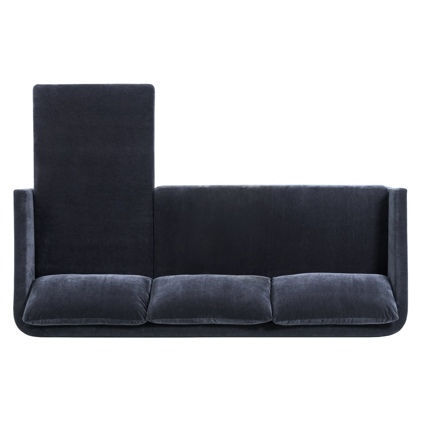 Nervan Reversible Chaise Sectional (105.5") - Mystic Blue