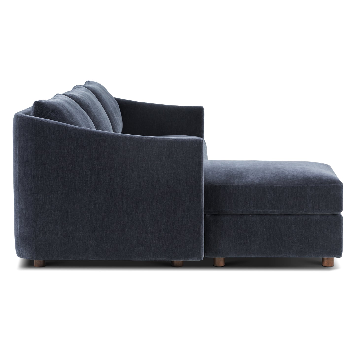 Nervan Reversible Chaise Sectional (105.5") - Mystic Blue